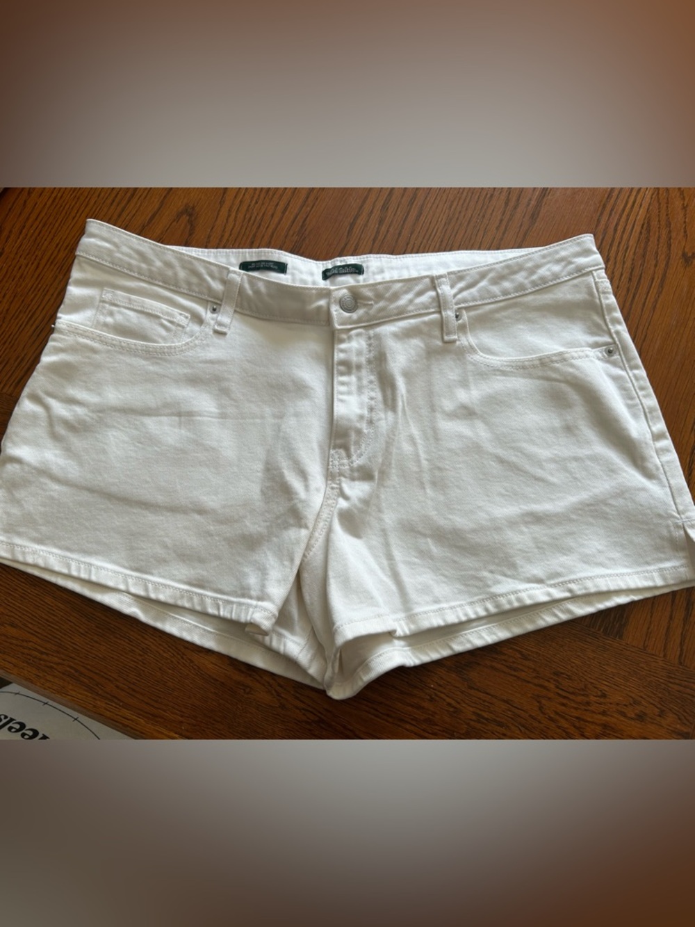 Wild Fable White Women's Denim Shorts Size 16R